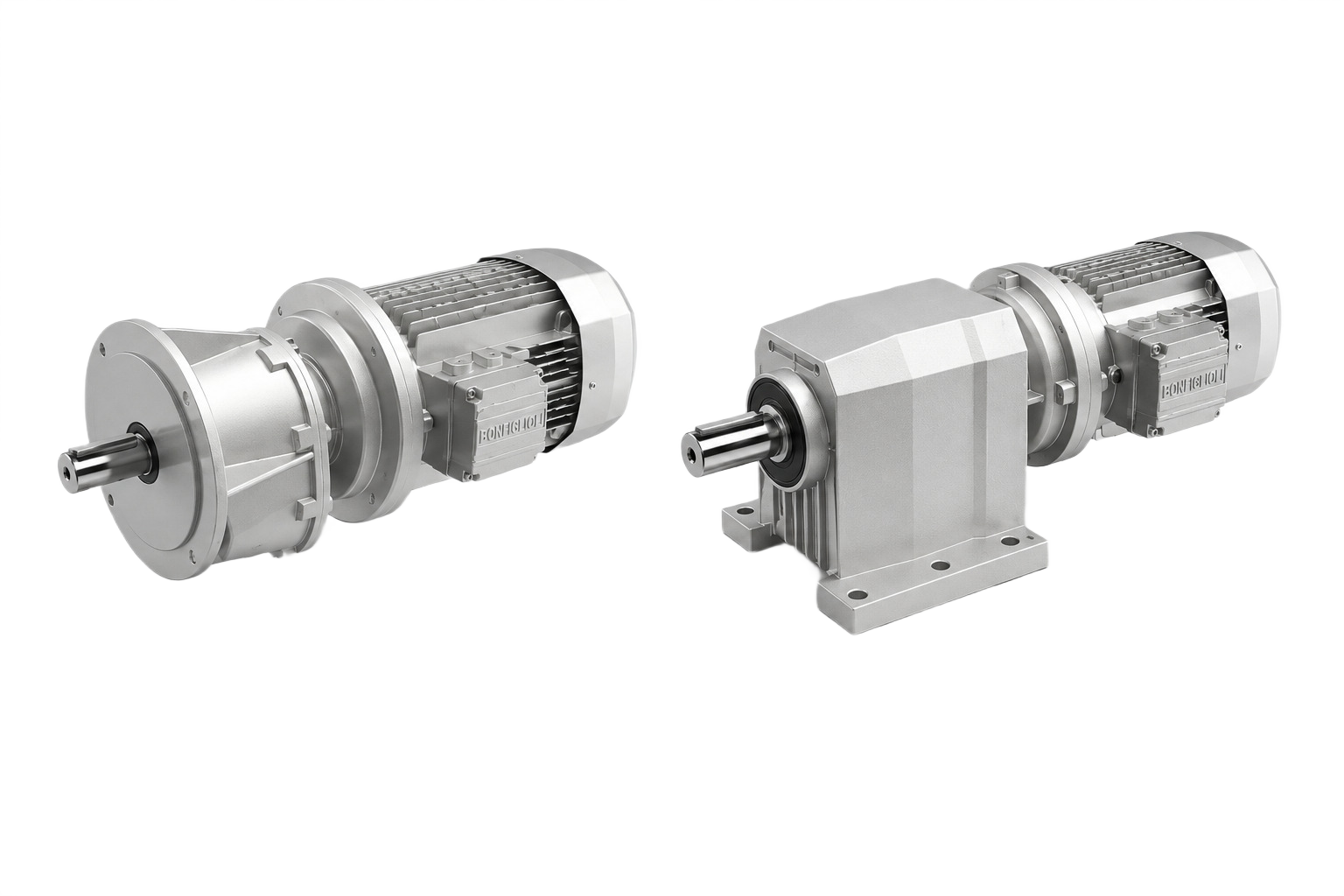 In-line geared unit for industrial drive systems